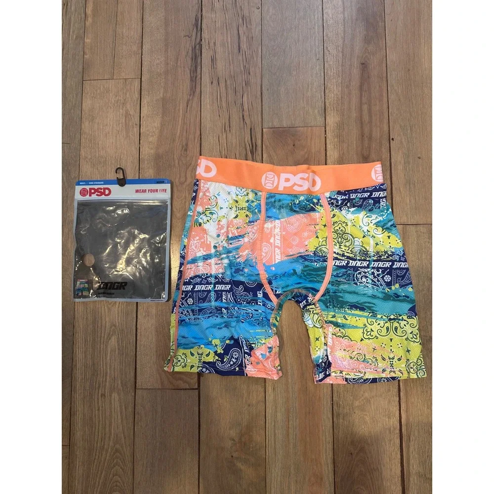 PSD Mens DNGR Paisley MM Boxer Briefs Multicolor Core Standard Size Medium New